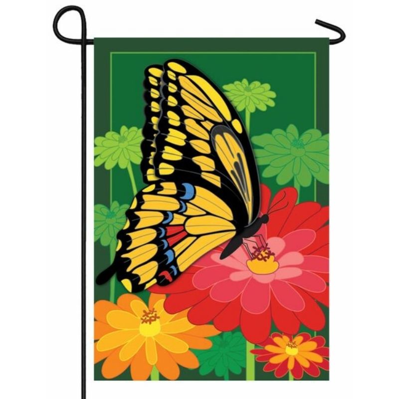 Blossoms & Butterfly Garden Flag